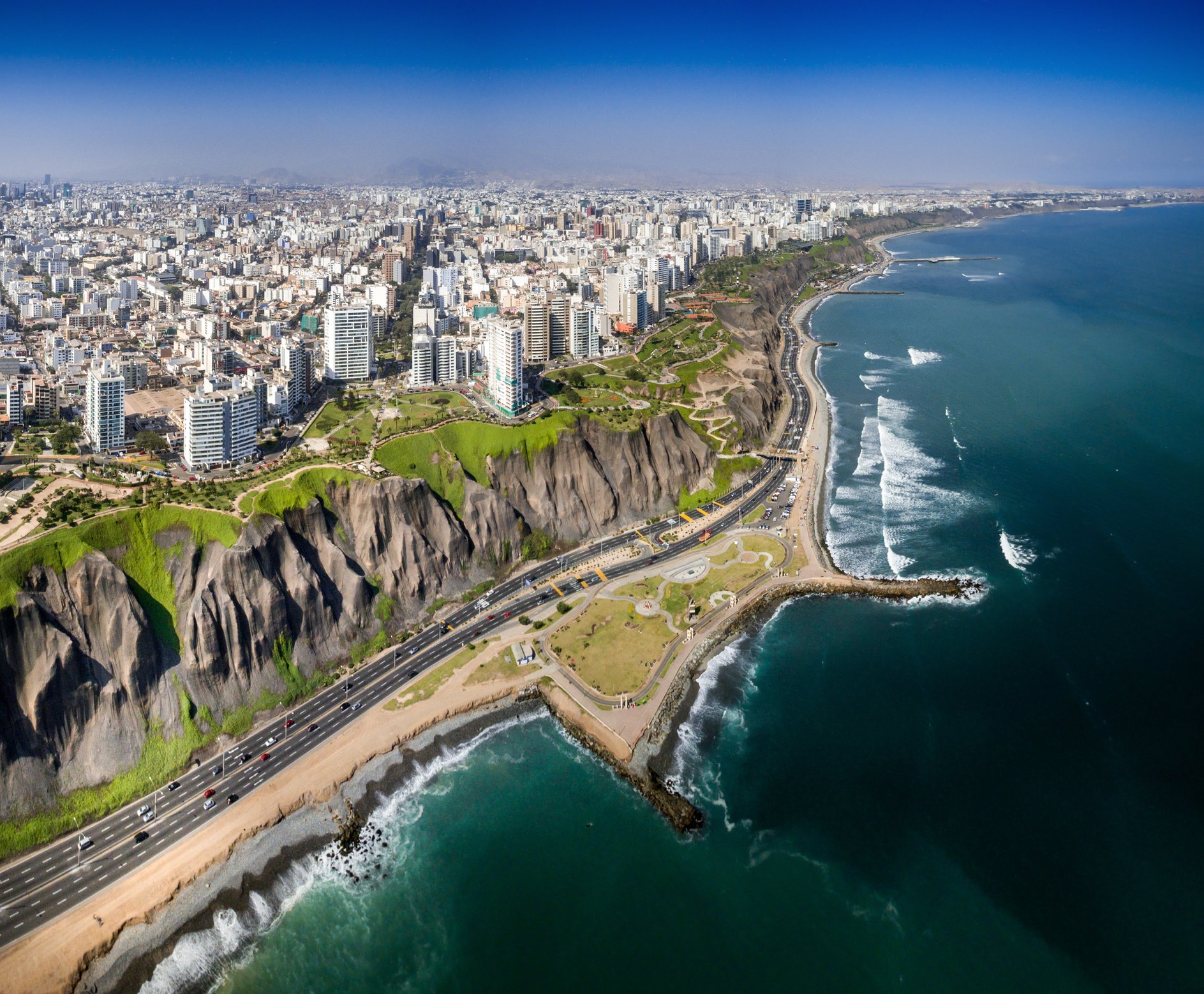 Costa Verde in Lima, Peru